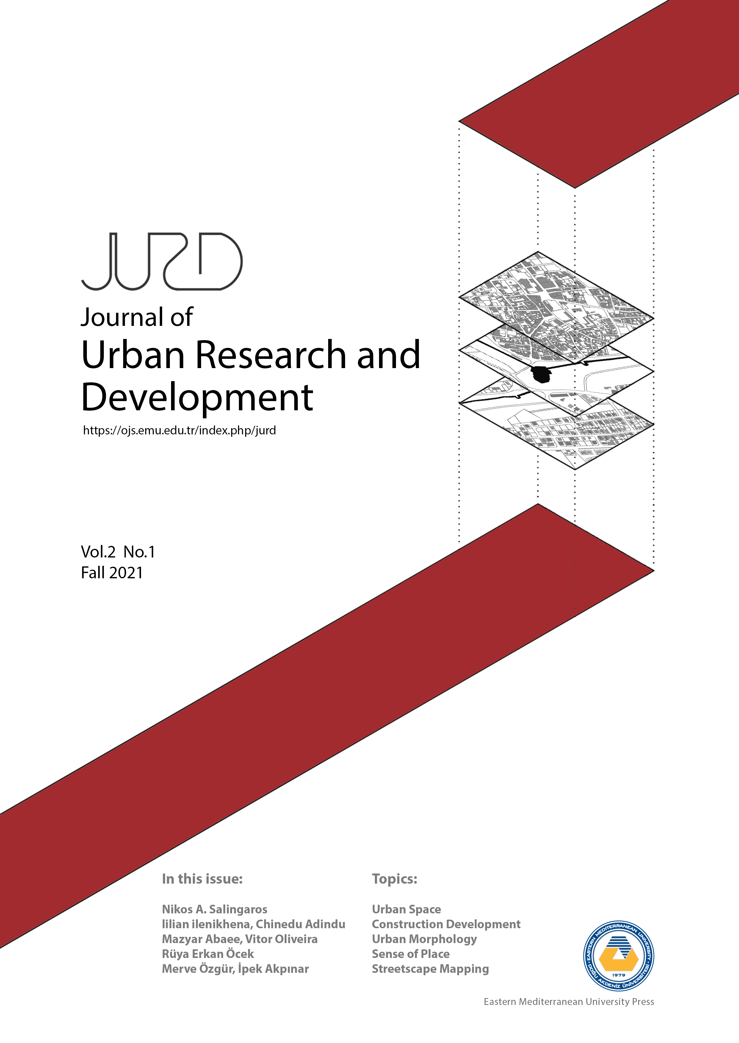 					View Vol. 2 No. 1 (2021): Journal of Urban Research and Development
				