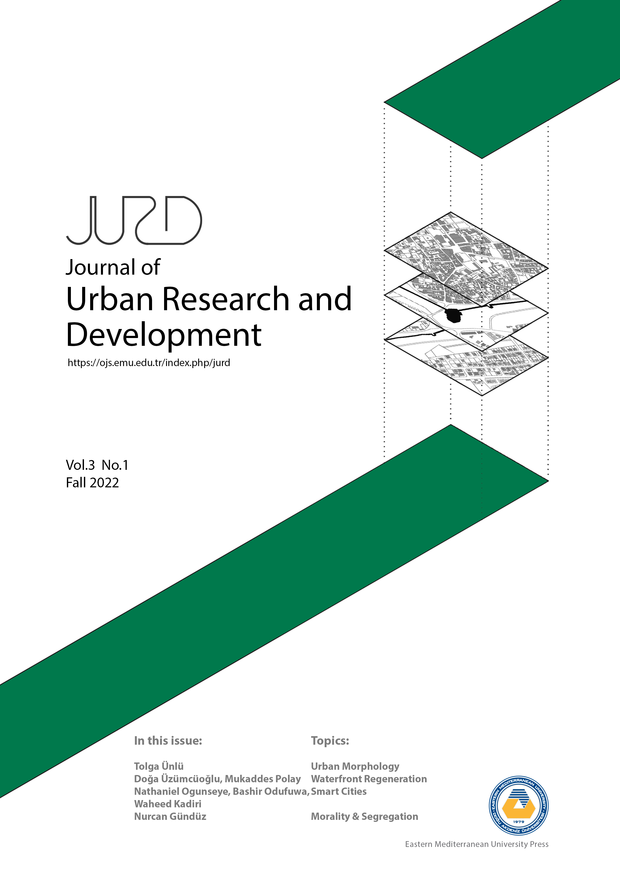 					View Vol. 3 No. 01 (2022): Journal of Urban Research and Development
				